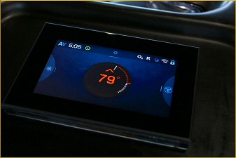 Hot Tub Touch Screen Control Panel on PDC Midnight Spa at PDC Spa and Pool World Lehighton Lehigh Valley Poconos PA