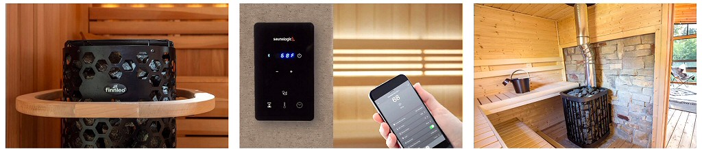 Electric sauna heaters - Sauna Controls - Wood Burning Sauna Heaters