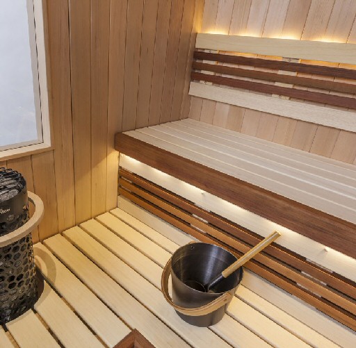 Custom Saunas Lehigh Valley Poconos Custom Cut Interior Modified Deco Fixed Upper Benches