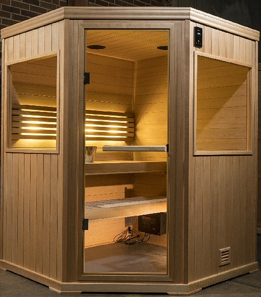 Hallmark 55C Sauna - 5'x5' Corner Sauna 2 Person Sauna Lehigh Valley Poconos