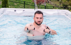 PDC Swim Spa Exercise Equipment NEW Aqua Force Resistance Training at PDC Spa and Pool World Lehighton PA
